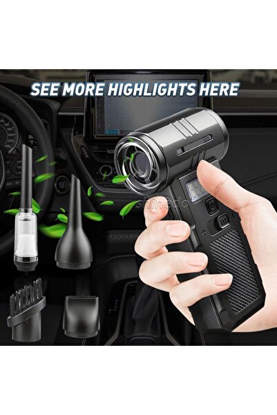 Generic Handheld Turbo Fan 8000mAh Brushless Motor Mini Jet Blower Air Duster Cordless Keyboard Cleaner