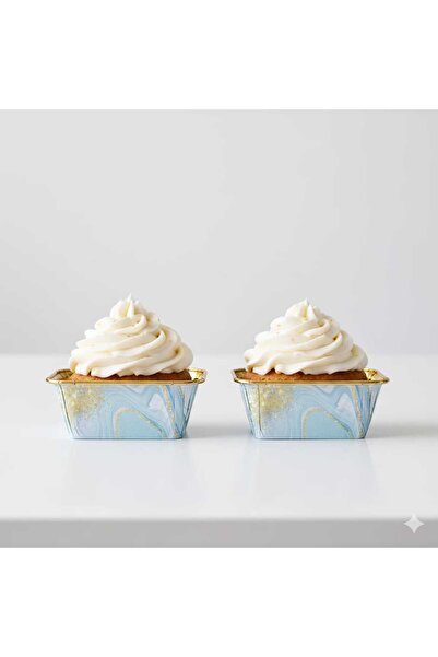 sfs elektrik kek kalıbı mermer desenli 15'li dikdörtgen şeklinde cap cake kalıbı