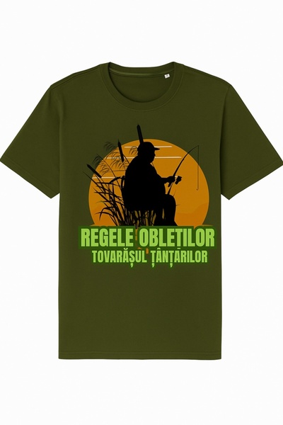 The Luma Atelier Personalized T-shirt "Regele Obletilor" – perfect gift for fishermen
