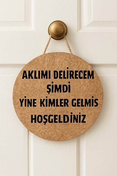 e&a care İkonik Temalı Hoşgeldiniz Kapı Süsü AHŞAP MDF UV BASKI 2D