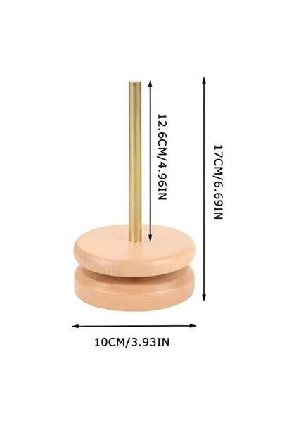 Crochet حامل ومنظم الخيوط الخشبية