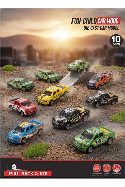 Generic Die-Cast Racing Legends: 12-Pack Pull Back & Go!