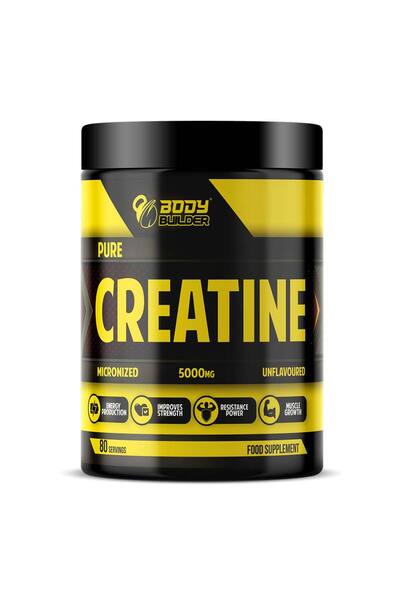 Body Builder Creatine Monohydrate, 80 Servings, Unflavored, 5 g Creatine Monohydrate High Purity