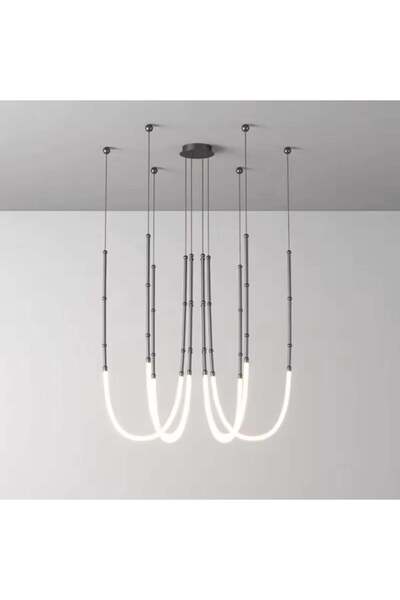 Kanz Chandelier of dangling glow