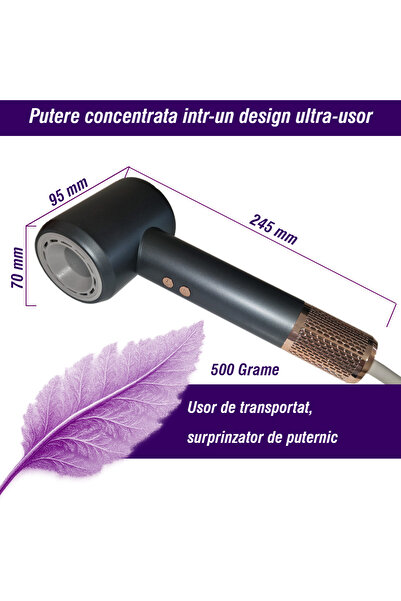 SOFIEV Professional hair dryer, powerful, Ionic, SOFIEV® brushless motor, fast drying