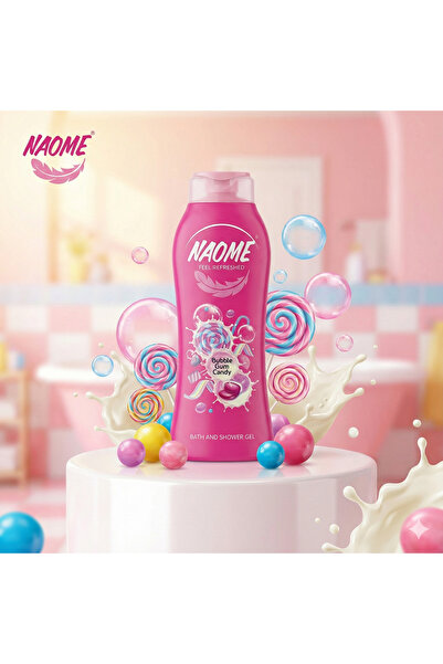 NAOME Shower Gel Bubble Gum Candy – نعومي شاور جل بابل غام كاندي – 750 مل
