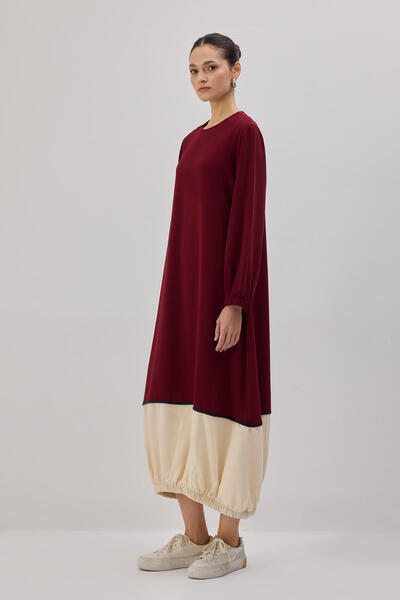 Touché Privé Contrast Color Drawstring Dress