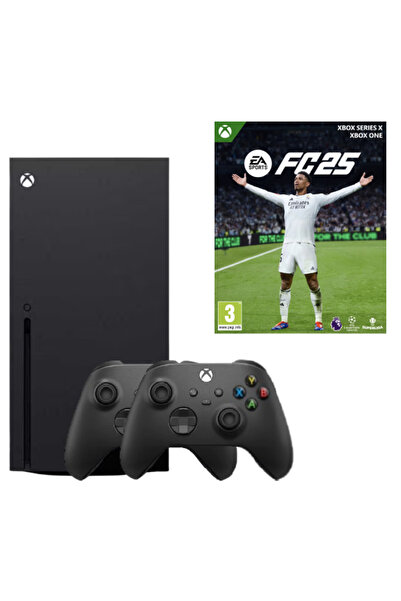 MICROSOFT Xbox Series X Console 1TB, Black + FC 25 Game + 2 Controllers (Second-Hand SH)