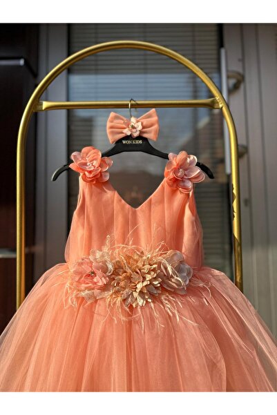 WON KIDS ÖZEL TASARIM SOMON RENK ABİYELER