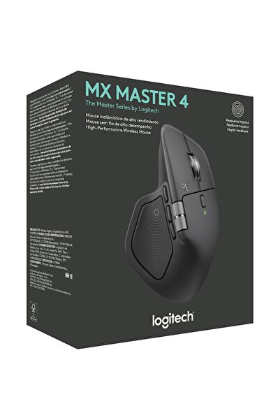 logitech Mouse wireless MX Master 4, silențios, USB, BT, grafit