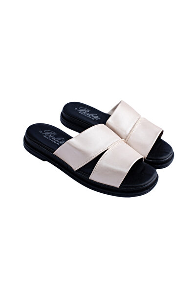 Belsta Silver white summer flip flops, size 41