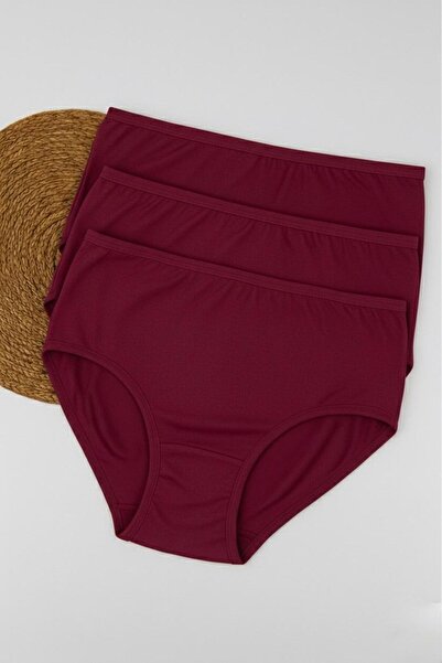 FUNELLA Women's 3-Pack Stretch Fabric High Waist Panties