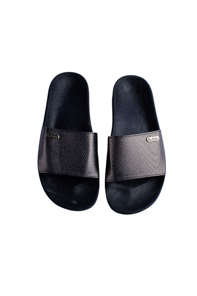 Belsta Silver summer flip-flops, black color, size 37