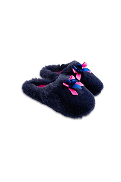 Belsta Papuci de casă cu fundițe satin roz, marimea 38