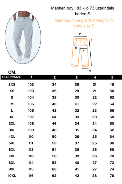 RELAXL Wide Leg Pleated Men's Gray Fabric Pants up to 10XL