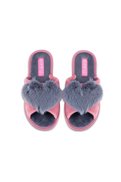 Belsta Pink velour slippers, size 36