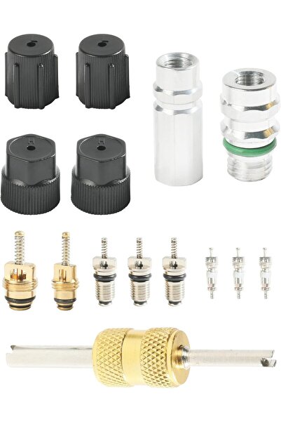 EXCEFORE مجموعة قلب صمام تكييف الهواء R12 R134a مع ختم تفلون