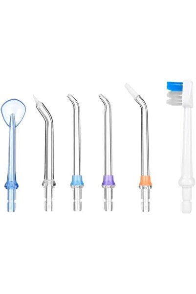 h2ofloss رؤوس فوهات بديلة لجهاز تنظيف الأسنان بالماء، 6 فوهات