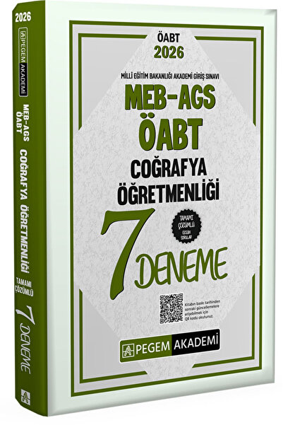 Pegem Akademi Yayıncılık 2026 MEB AGS ÖABT Coğrafya Öğretmenliği Tamamı Çözüm...