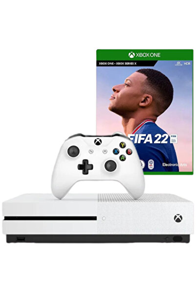 MICROSOFT Xbox One S 1TB Console, White, Second-Hand + Controller + FIFA 22 (Second-Hand)