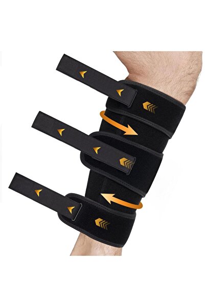 NALACAL دعامة الساق القابلة للتعديل، لفافة ضغط الساق مع ستة شرائط مشبك من الن...