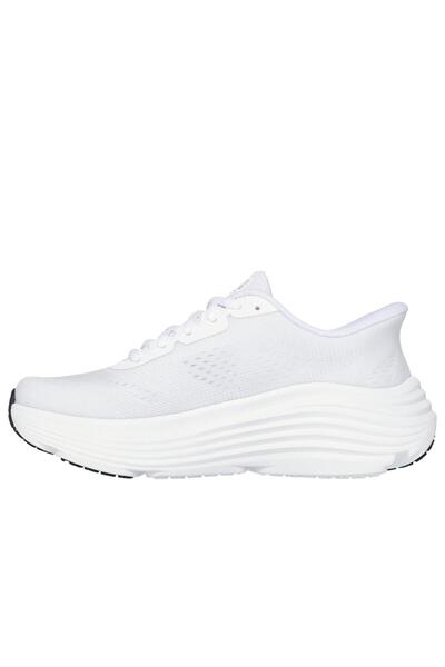 SKECHERS Women's Max Cushioning Hallandale Running Shoes, White, Size 39.5 EU