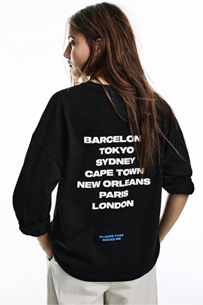 Pull & Bear City graphic T-shirt
