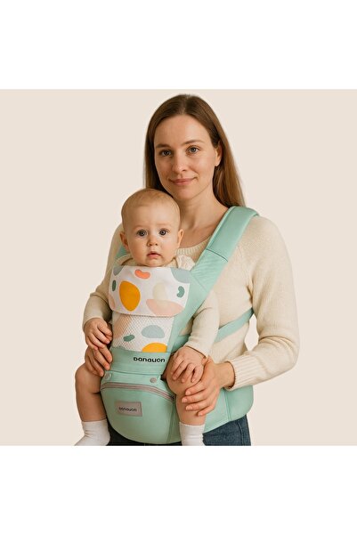Hibobi Premium Ergonomic 3D Mesh Baby Carrier with Hip Seat – Front & Back Multifunctional Carrier