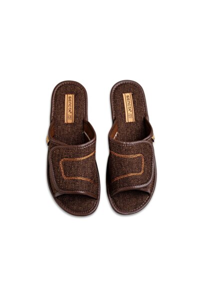 Belsta Velcro brown slippers, size 40