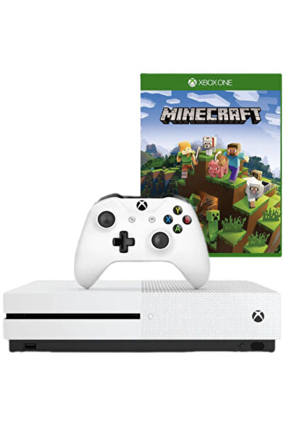 MICROSOFT Xbox One S 1TB Console, White - Second-Hand + Controller + Minecraft (Second-Hand)