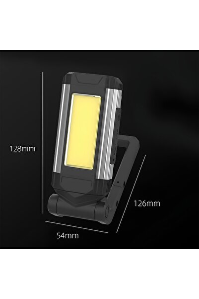 LEDIGANT Portable LED COB Flashlight K011 – Powerful Brightness, Compact Design, Silver