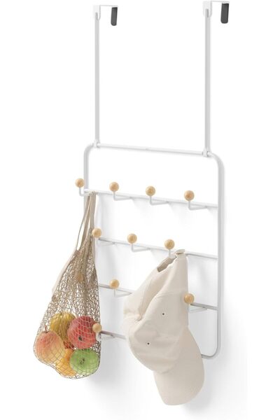 umbra Estique Over-The-Door Multi-Use Organizer, White