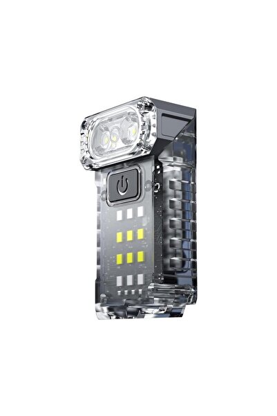 LEDIGANT Portable UV LED Flashlight, 5W, USB-C, 1200mAh, 3 Colors, 50m Range, Compact, Transparent Fluorescent