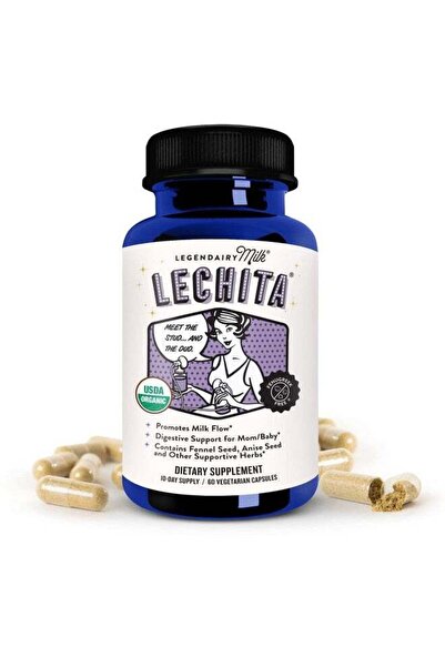 Legendairy Milk Lechita – Fenugreek-Free Breastfeeding Support – 60 Vegan Capsules