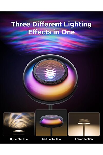 Govee Uplighter Floor Lamp Tri-Zone RGBIC Warm & Cold White Ripple, 1000 lm