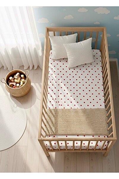 Sahra İpek 100% Cotton Montessori Fitted Sheet for Bed 80 X 180