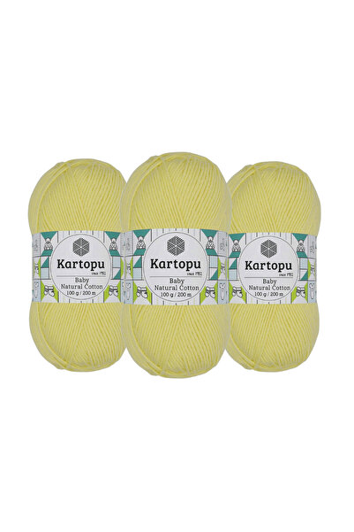 Kartopu Baby Natural Hand Knitting Yarn 100 Gr. 3 Pieces K333