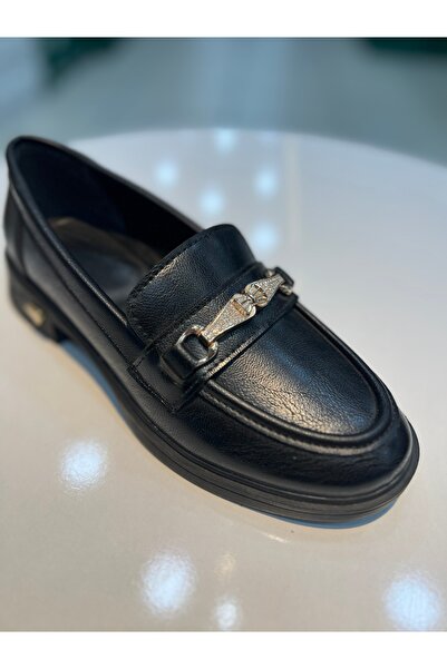 Alphus Hco Stone Buckle Women's Loafer Shoes