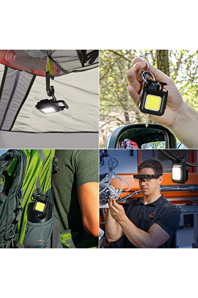 LEDIGANT Portable LED Keychain Flashlight, 30 Powerful LEDs, USB-C charging, Compact and Lightweight