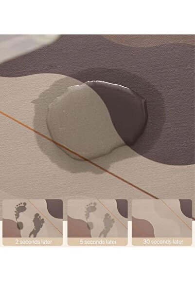 Generic 50*80cm Bathroom Anti-Slip Mat Diatom Mud Bath Mat Absorbent Floor Carpet Shower Rug