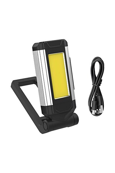LEDIGANT Portable LED COB Flashlight K011 – Powerful Brightness, Compact Design, Silver