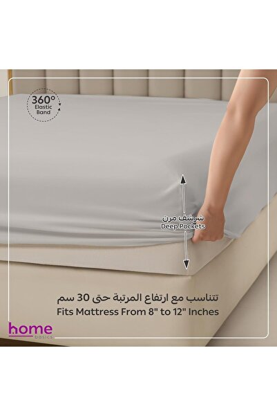 Generic DONETELLA Fitted Sheet Set for Single Bed 90x190 cm (2 pcs)