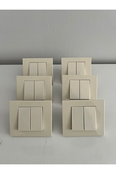 GenelTedarik إطار مبدل التروس OVIVO يشمل 6 قطع بلون كريمي