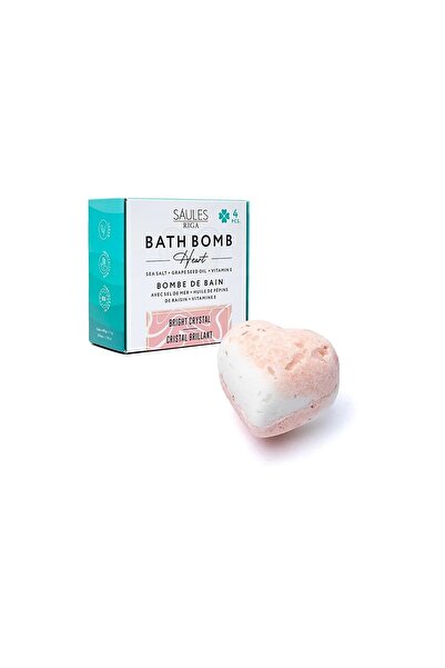 Saules Riga Bila de baie efervescenta (inimă)-Bright Crystal -- 90g