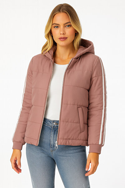 ETERNA UR Kadın Şişme Mont Su Geçirmez Kapüşonlu