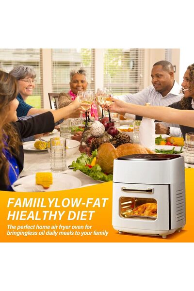 Generic Air Fryer Oven, 15L Digital Air Fryer, 8-in-1 Rotisserie and Convection Oven, LED Touch Scree