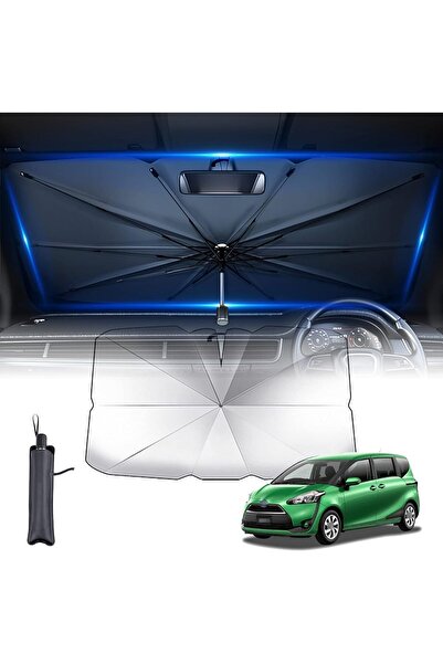 Sarıkaya Şemsiye Universal Tüm Araçlara Uygun Araba Ön Cam Güneşlik Katlanabi...