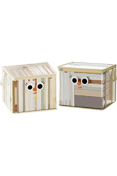 AZONEE صناديق تخزين شفافة قابلة للطي من مادة البولي فينيل كلوريد، عبوة من قطع...