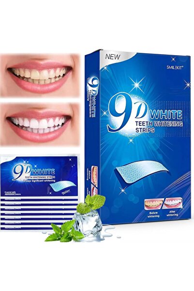 ALMEKAQUZ شرائط تبييض الأسنان، 28 شريطًا فرديًا حساسًا، بنكهة النعناع