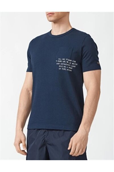 PAUL&SHARK MEN'S KNITTED T-SHIRT C.WCOTTON